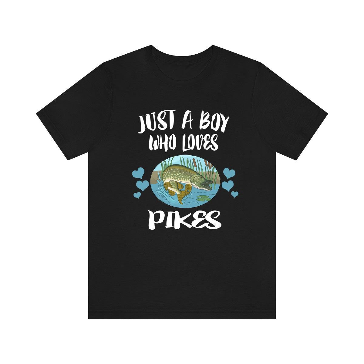 Just A Boy Who Loves Pikes Fish Shirt, Pike Fish Lover Shirt, Fish Shirt, Fish Lover Gift, Animal Adult Kids T-Shirt Image 1