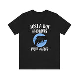 Just A Boy Who Loves Pilot Whales Shirt, Whale Lover Shirt, Whale Shirt, Whale Lover Gift, Animal Adult Kids T-Shirt Image 3