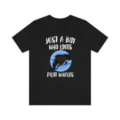 Just A Boy Who Loves Pilot Whales Shirt - pilot whale print design