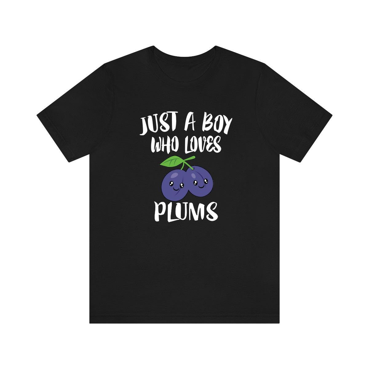 Just A Boy Who Loves Plums Fruit Shirt - plum print design