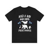 Just A Boy Who Loves Polar Animals Shirt, Penguin Lover Shirt, Polar Bear Shirt, beluga Whale Lover Gift, Animal Adult Kids T-Shirt Image 1