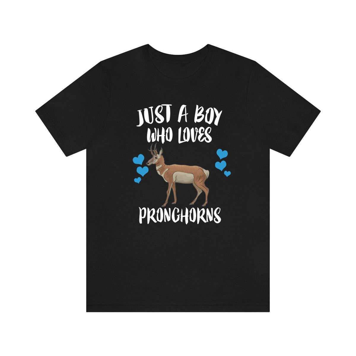 Just A Boy Who Loves Pronghorns Shirt, Pronghorn Lover Shirt, Pronghorn Shirt, Pronghorn Lover Gift, Animal Adult Kids T-Shirt Image 1