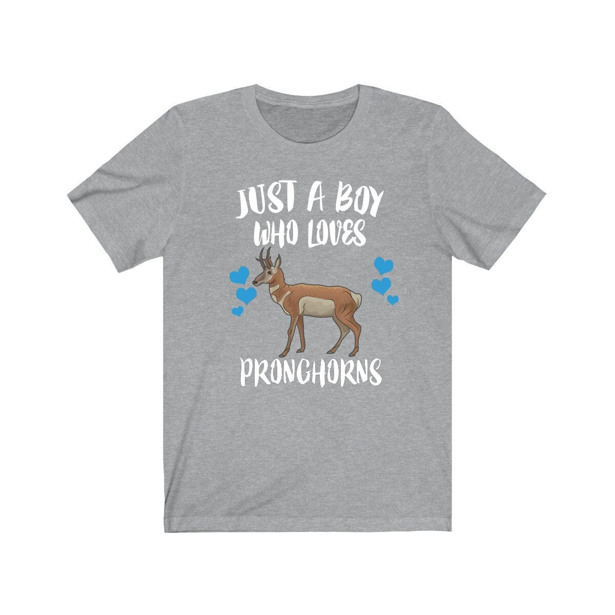 Just A Boy Who Loves Pronghorns Shirt, Pronghorn Lover Shirt, Pronghorn Shirt, Pronghorn Lover Gift, Animal Adult Kids T-Shirt Image 2