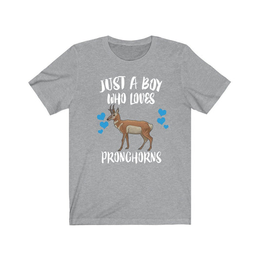 Just a boy who loves pronghorns American prairie wildlife tee