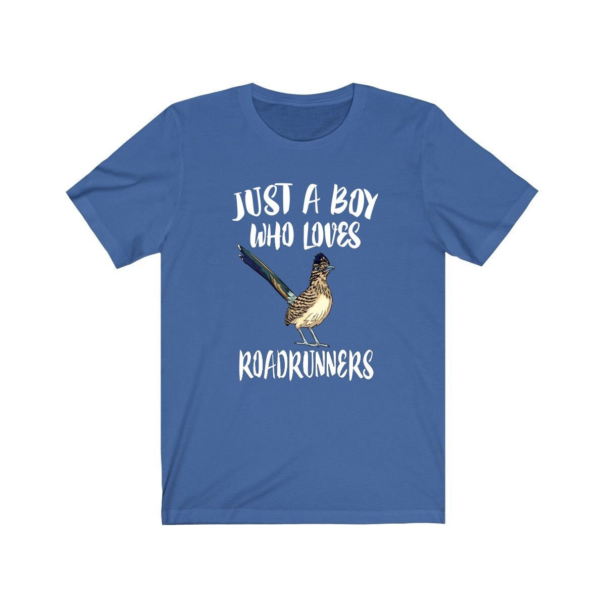 Just A Boy Who Loves Roadrunners Shirt, Roadrunner Lover Shirt, Birding Shirt, Bird Lover Gift, Animal Adult Kids T-Shirt Image 1