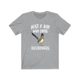 Just A Boy Who Loves Roadrunners Shirt, Roadrunner Lover Shirt, Birding Shirt, Bird Lover Gift, Animal Adult Kids T-Shirt Image 3
