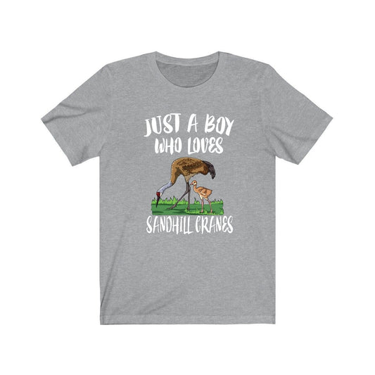 Just A Boy Who Loves Sandhill Cranes Shirt - Sandhill Crane print design