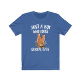 Just A Boy Who Loves Serval Cats Shirt, Serval Lover Shirt, Serval Shirt, Cat Lover Gift, Animal Adult Kids T-Shirt Image 3