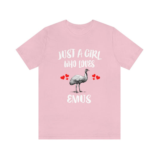 Just A Girl Who Loves Emus Birds Shirt - emu print design