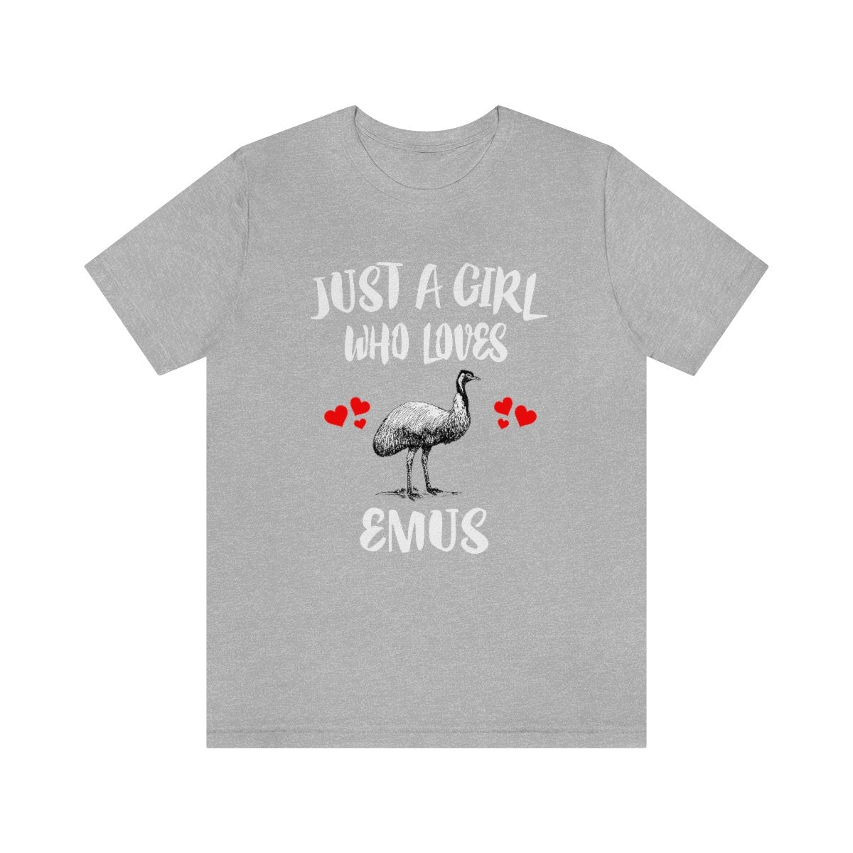 Just A Girl Who Loves Emus Birds Shirt, Emu Lover Shirt, Emu Lover Gift, Bird Shirt, Animal Adult Toddler Kids T-Shirt Image 3