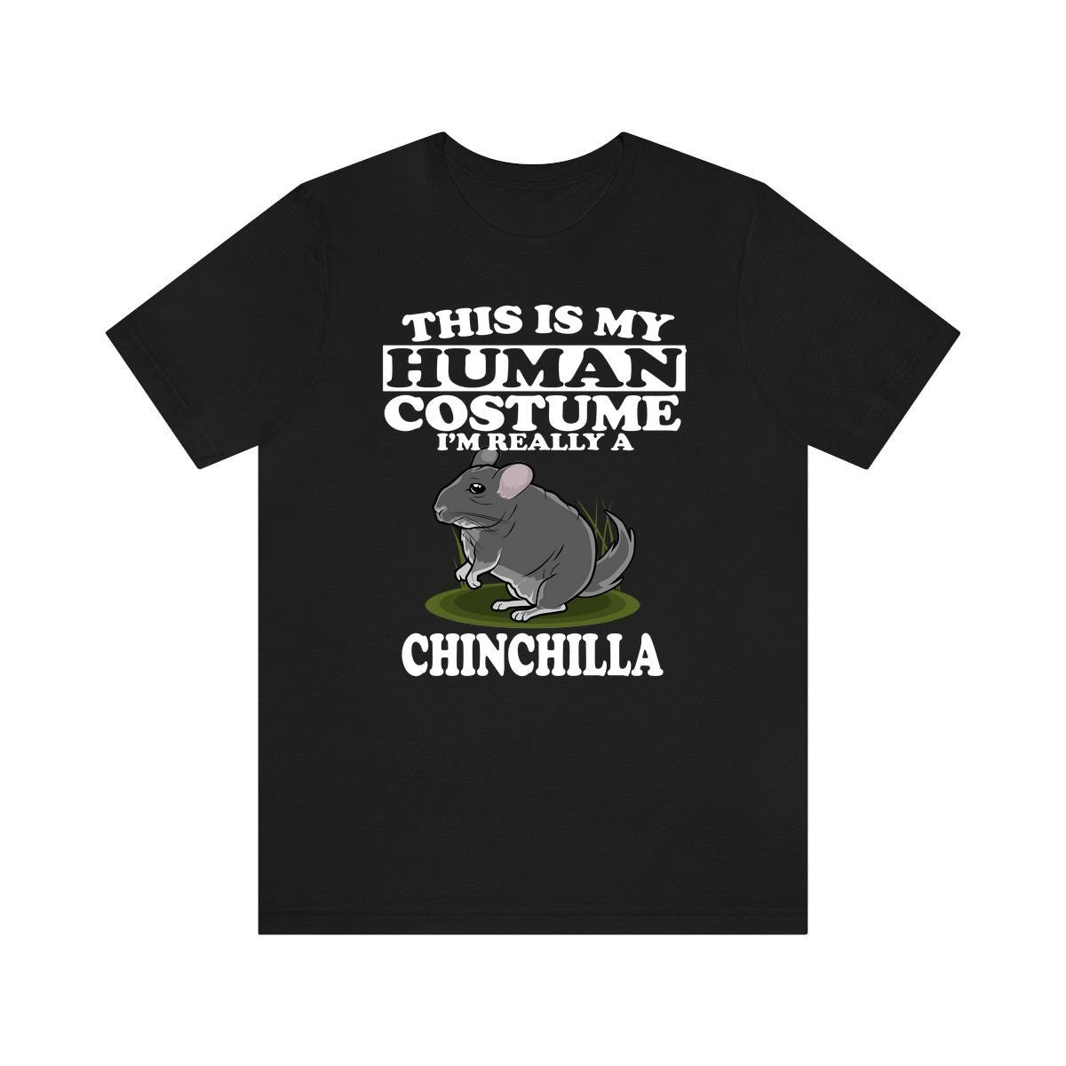 This Is My Human Costume I'm Really A Chinchilla Shirt, Chinchilla Lover Shirt, Chinchilla Shirt, Chinchilla Lover Gift, Animal Gift Image 2