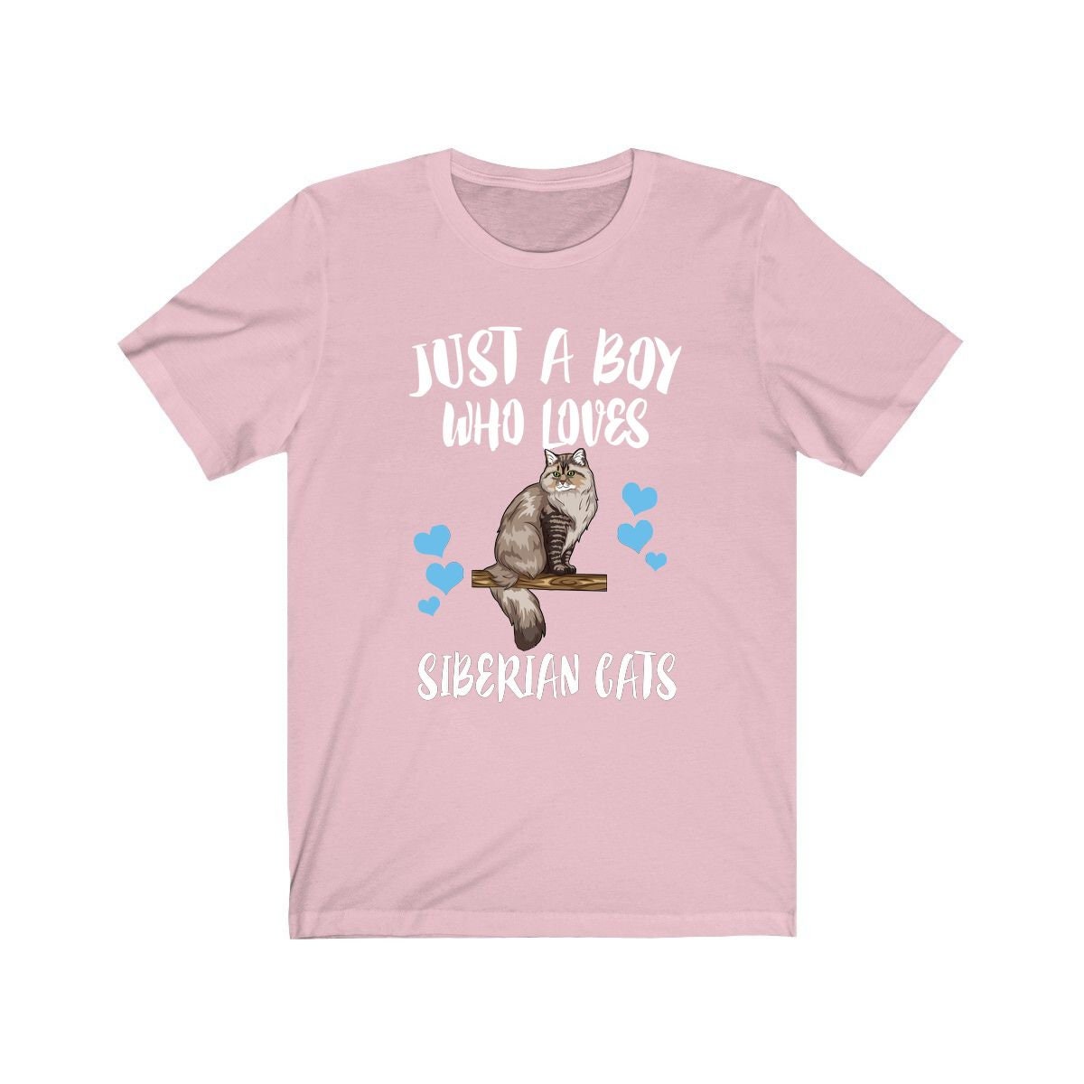 Just A Boy Who Loves Siberian Cats Shirt, Siberian Cat Lover Shirt, Cat Shirt, Cat Lover Gift, Animal Adult Kids T-Shirt Image 4