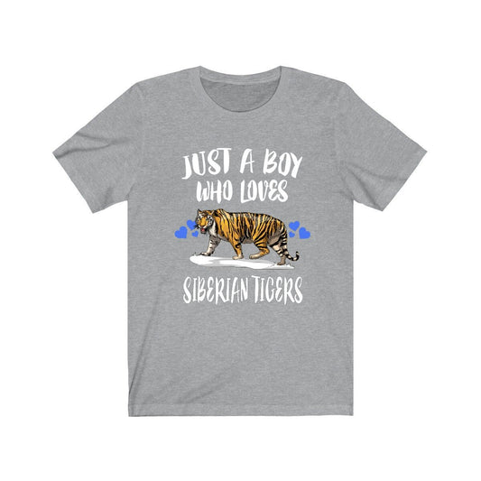 Just a boy who loves Siberian tigers Amur big cat tee