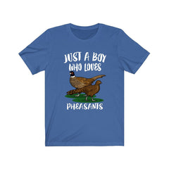 Just A Boy Who Loves Pheasants Birds Shirt - pheasant print design
