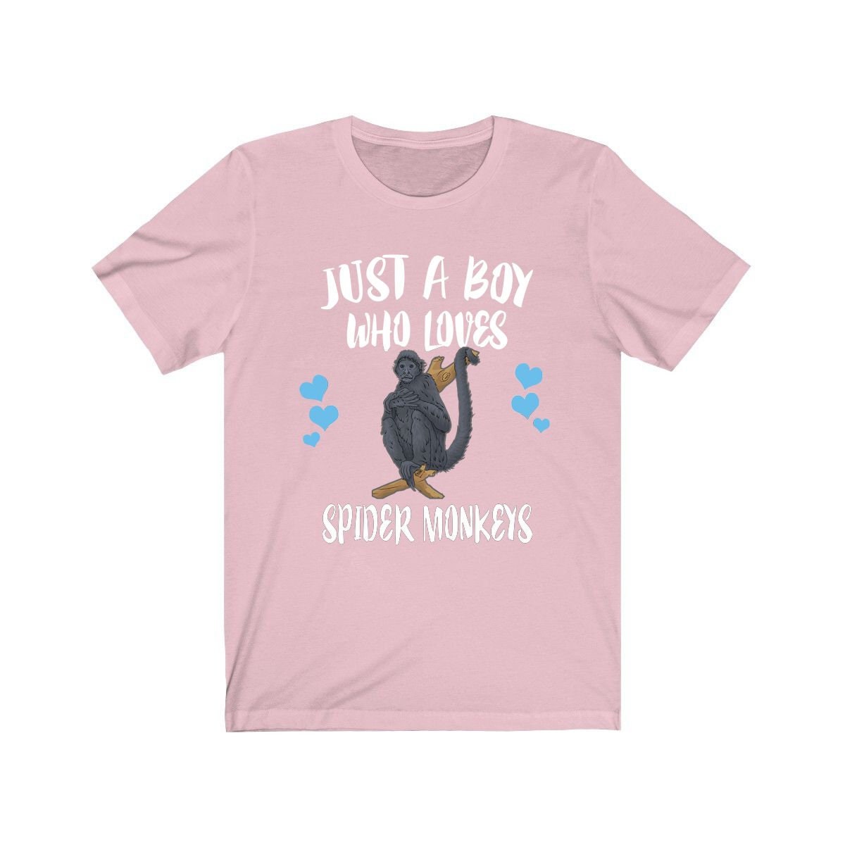 Just A Boy Who Loves Spider Monkeys Shirt, Spider Monkey Lover Shirt, Monkey Shirt, Monkey Lover Gift, Animal Adult Kids T-Shirt Image 4