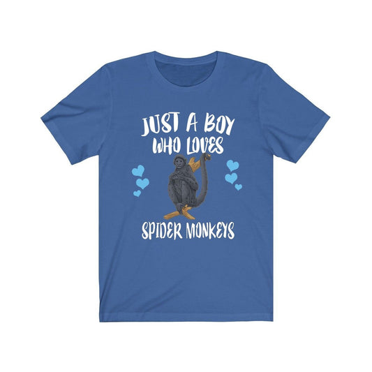 Just A Boy Who Loves Spider Monkeys Shirt - spider monkey print design