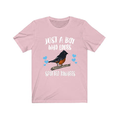 Just a boy who loves spotted towhees sparrow songbird tee