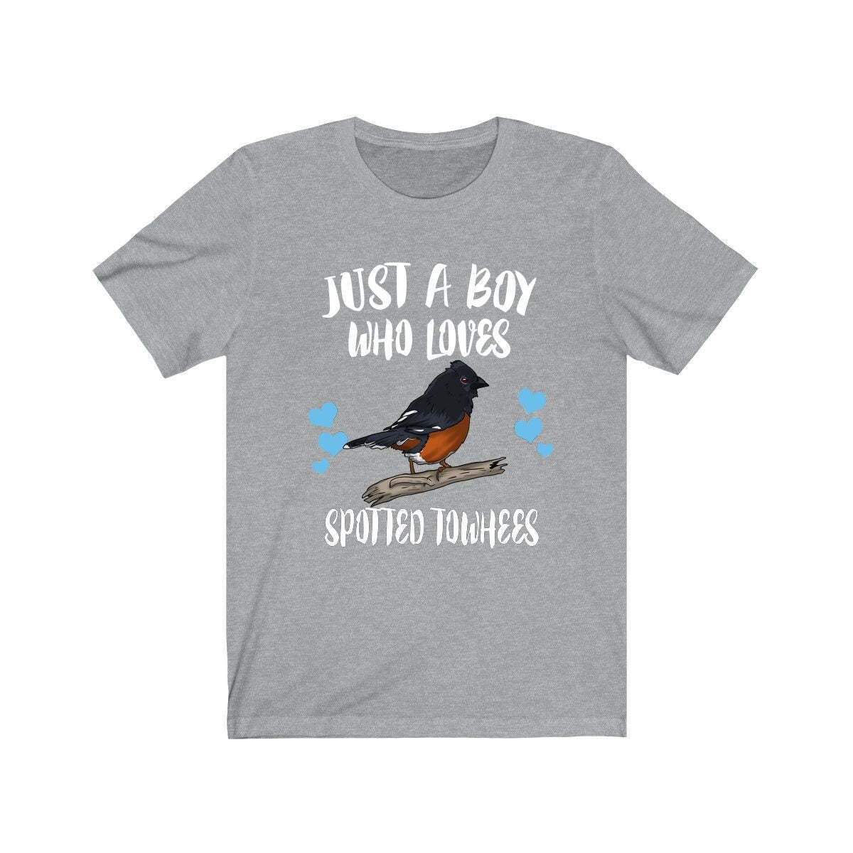Just A Boy Who Loves Spotted Towhees Shirt, Spotted Towhee Lover Shirt, Biding Shirt, Bird Lover Gift, Animal Adult Kids T-Shirt Image 1