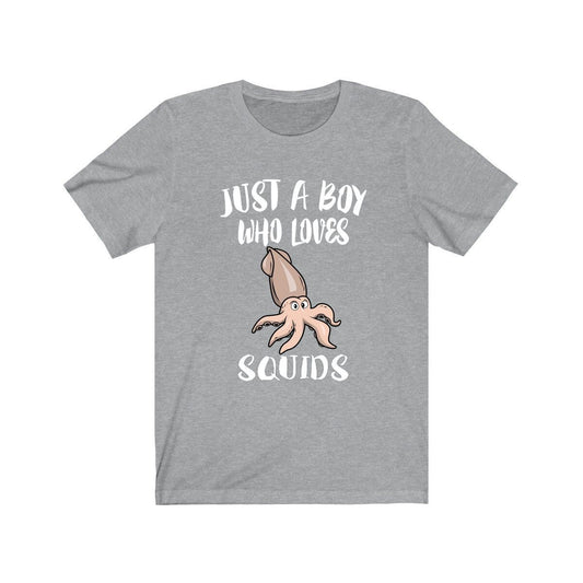 Just A Boy Who Loves Squids Shirt - squid print design
