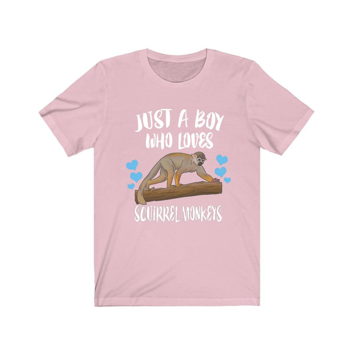 Just A Boy Who Loves Squirrel Monkeys Shirt, Squirrel Monkey Lover Shirt, Monkey Shirt, Monkey Lover Gift, Animal Adult Kids T-Shirt Image 4