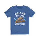 Just A Boy Who Loves Squirrel Monkeys Shirt, Squirrel Monkey Lover Shirt, Monkey Shirt, Monkey Lover Gift, Animal Adult Kids T-Shirt Image 3
