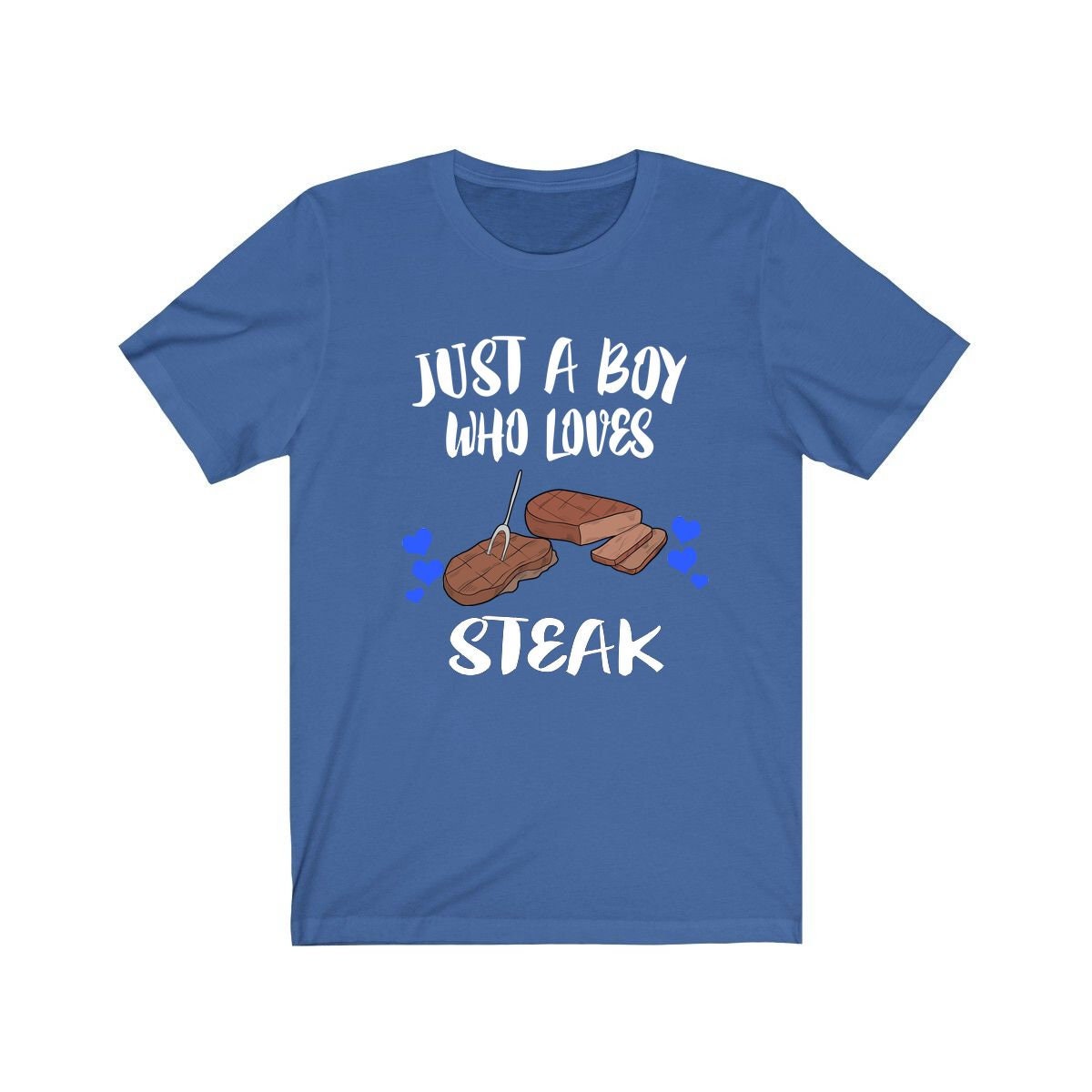 Just A Boy Who Loves Steak Food Shirt, Steak Lover Shirt Image 3