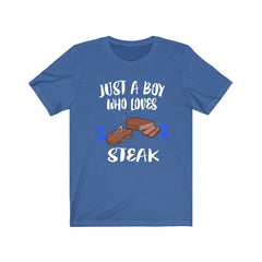 Just A Boy Who Loves Steak Food Shirt - steak print design