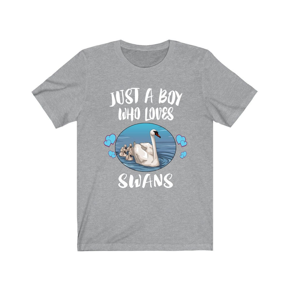 Just A Boy Who Loves Swans Birds Shirt, Swan Lover Shirt, Swan Shirt, Birding Lover Gift, Animal Adult Kids T-Shirt Image 2