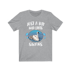 Just A Boy Who Loves Swans Shirt - swan print design