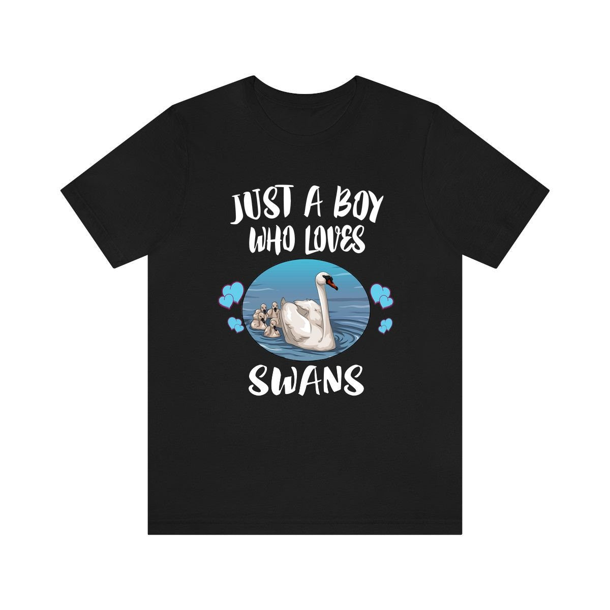 Just A Boy Who Loves Swans Birds Shirt, Swan Lover Shirt, Swan Shirt, Birding Lover Gift, Animal Adult Kids T-Shirt Image 3