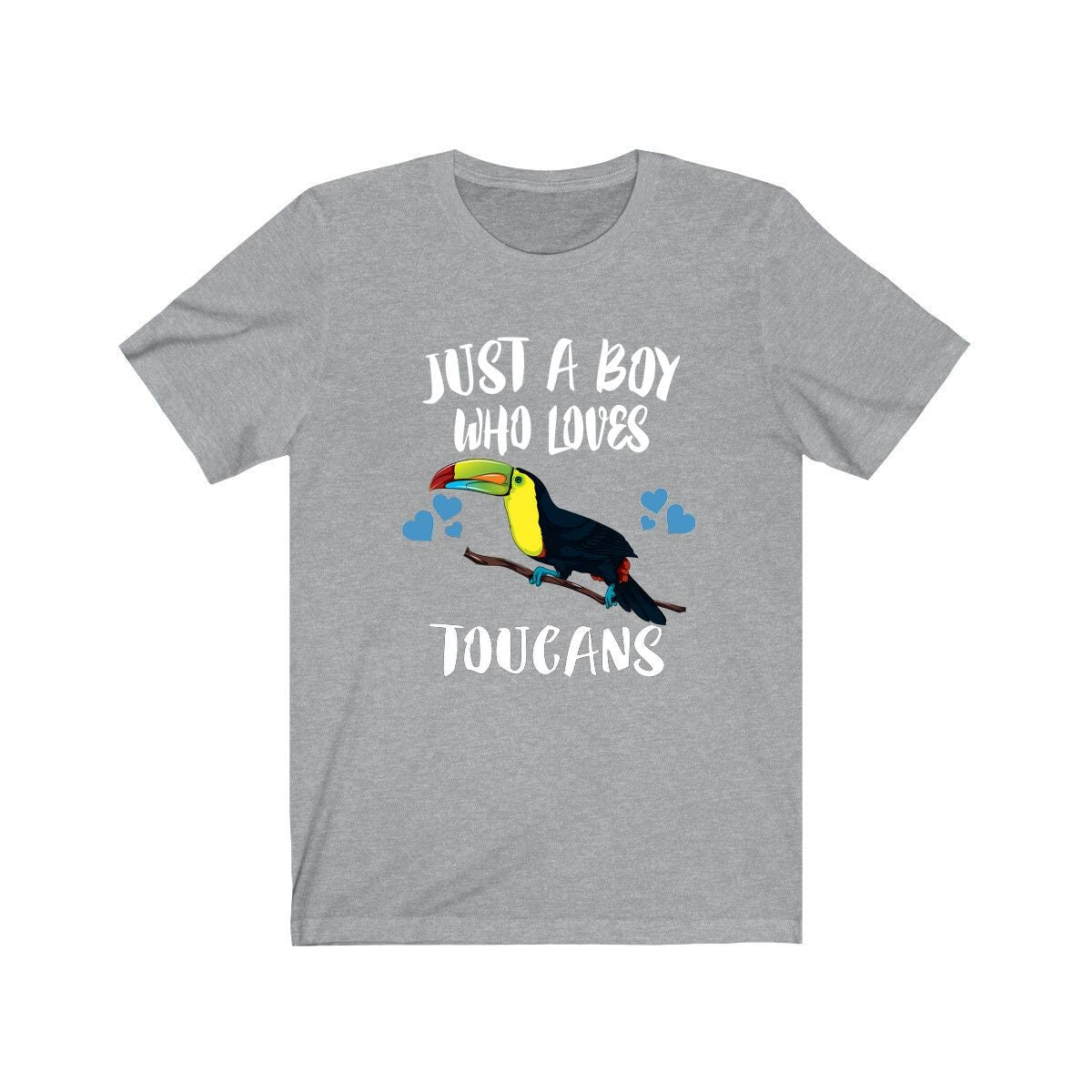Just A Boy Who Loves Toucans Shirt, Toucan Lover Shirt, Birding Shirt, Bird Lover Gift, Animal Adult Kids T-Shirt Image 1