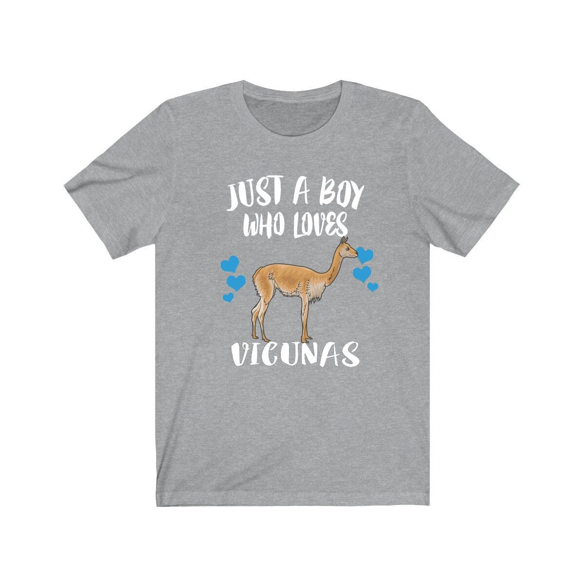 Just A Boy Who Loves Vicunas Shirt, Vicuna Lover Shirt, Vicuna Shirt, Vicuna Lover Gift, Animal Adult Kids T-Shirt Image 2