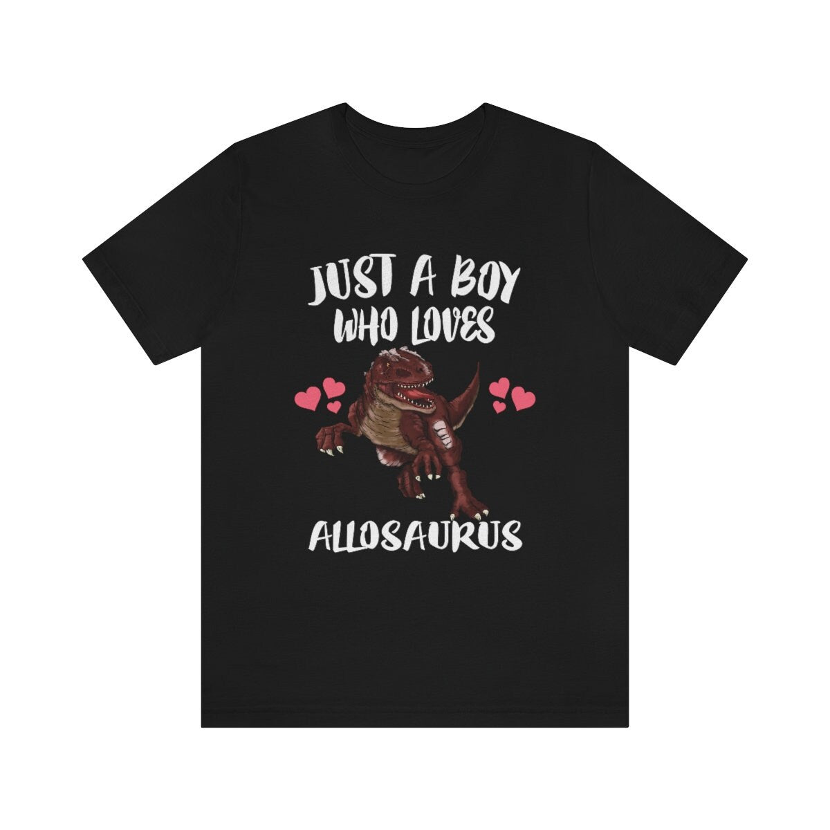 Just A Boy Who Loves Allosaurus Dinosaur Shirt, Allosaurus Shirt, Dinosaur Shirt, Allosaurus Lover Gift, Animal Adult Kids T-Shirt Image 3