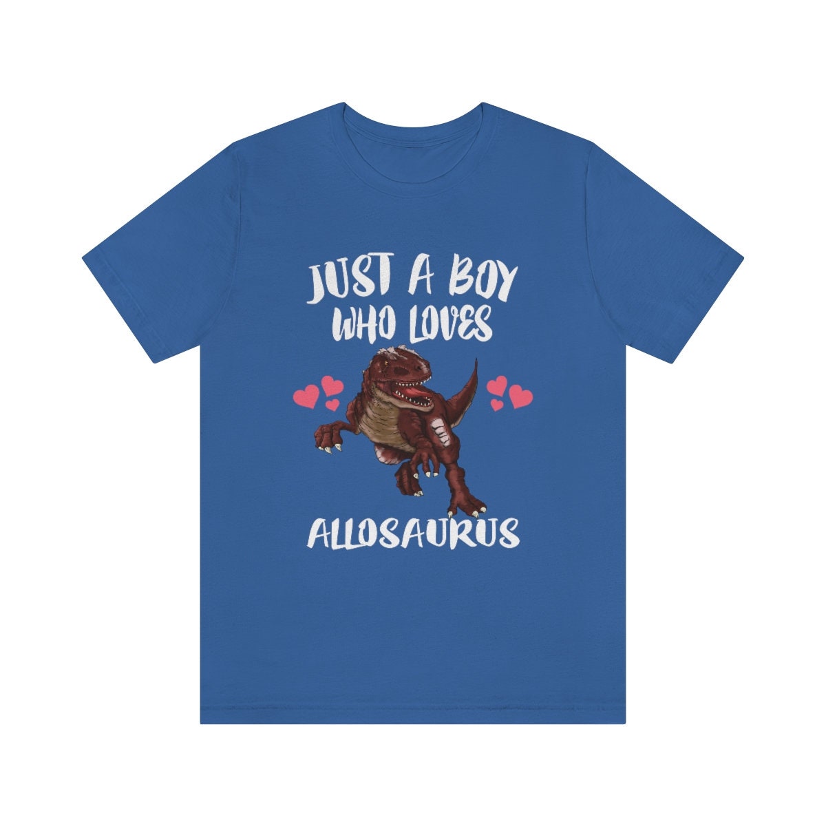 Just A Boy Who Loves Allosaurus Dinosaur Shirt, Allosaurus Shirt, Dinosaur Shirt, Allosaurus Lover Gift, Animal Adult Kids T-Shirt Image 2