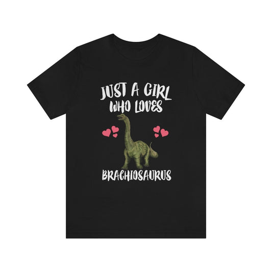Just A Girl Who Loves Brachiosaurus Shirt - Brachiosaurus print design