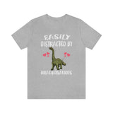 Easily Distracted By Brachiosaurus Dinosaur, Brachiosaurus Lover Shirt, Dinosaur Gift, Dinosaur Shirt, Adult Toddler Kids Gift T-Shirt Image 2