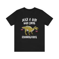 Just A Boy Who Loves Edmontosaurus Shirt - Edmontosaurus print design
