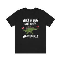 Just A Boy Who Loves Stegosaurus Shirt - Stegosaurus print design