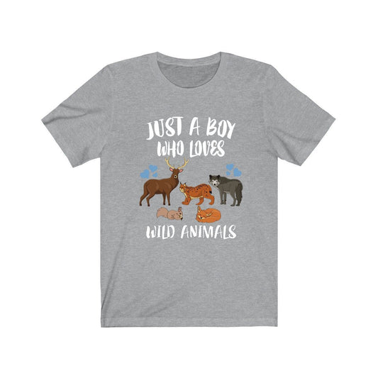 Just A Boy Who Loves Wild Animals Shirt - wild animals print design