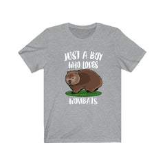 Just A Boy Who Loves Wombats Shirt - wombat print design