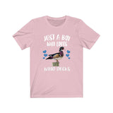 Just A Boy Who Loves Wood Ducks Shirt, Wood Duck Lover Shirt, Duck Shirt, Duck Lover Gift, Animal Adult Kids T-Shirt Image 4