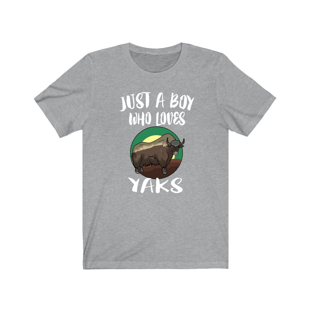 Just A Boy Who Loves Yaks Shirt, Yak Lover Shirt, Yak Shirt, Yak Lover Gift, Animal Adult Kids T-Shirt Image 2