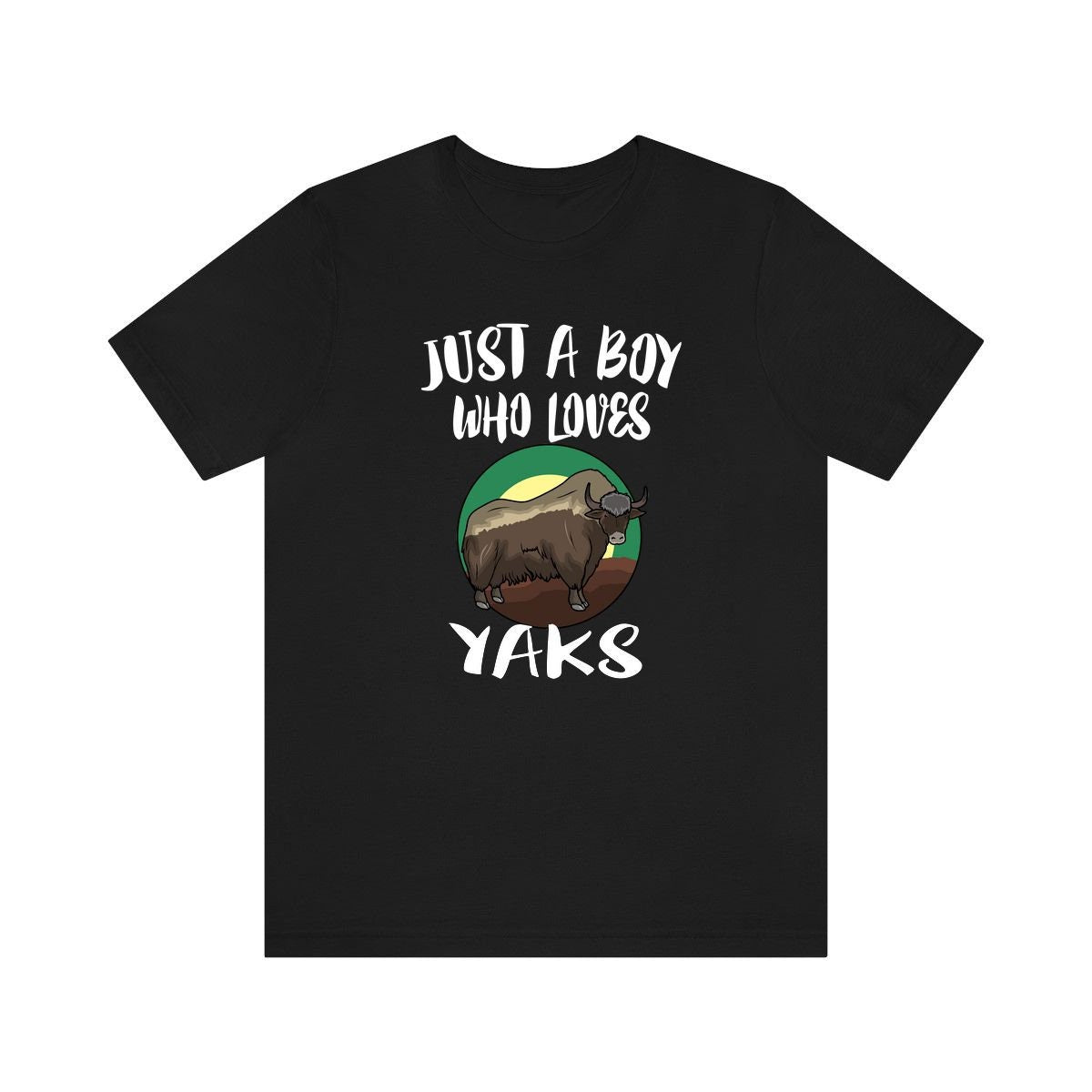 Just A Boy Who Loves Yaks Shirt, Yak Lover Shirt, Yak Shirt, Yak Lover Gift, Animal Adult Kids T-Shirt Image 3