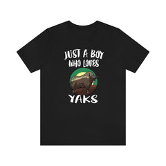 Just A Boy Who Loves Yaks Shirt - yak print design