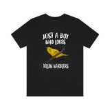Just A Boy Who Loves Yellow Warblers Shirt, Warbler Lover Shirt, Birding Shirt, Warbler Lover Gift, Animal Adult Kids T-Shirt Image 1