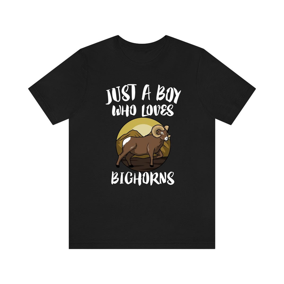 Just A Boy Who Loves Bighorns Sheep Shirt, Bighorn Lover Shirt, Bighorn Shirt, Sheep Lover Gift, Animal Adult Kids T-Shirt Image 3