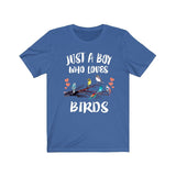 Just A Boy Who Loves Birds Shirt, Bird Lover Shirt, Birding Shirt, Bird Lover Gift, Animal Adult Kids T-Shirt Image 3