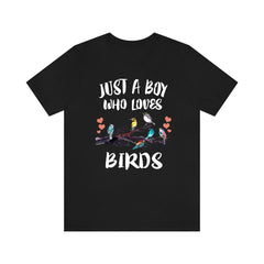Bird Lover T-Shirt for Boys - bird print design