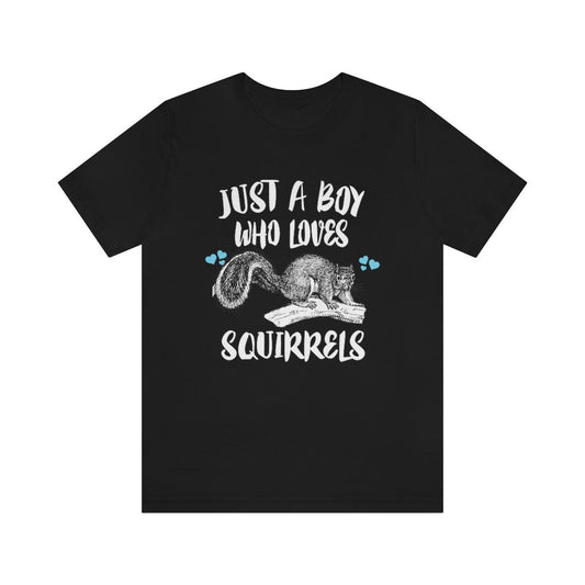 Just A Boy Who Loves Squirrels Shirt - squirrel print design