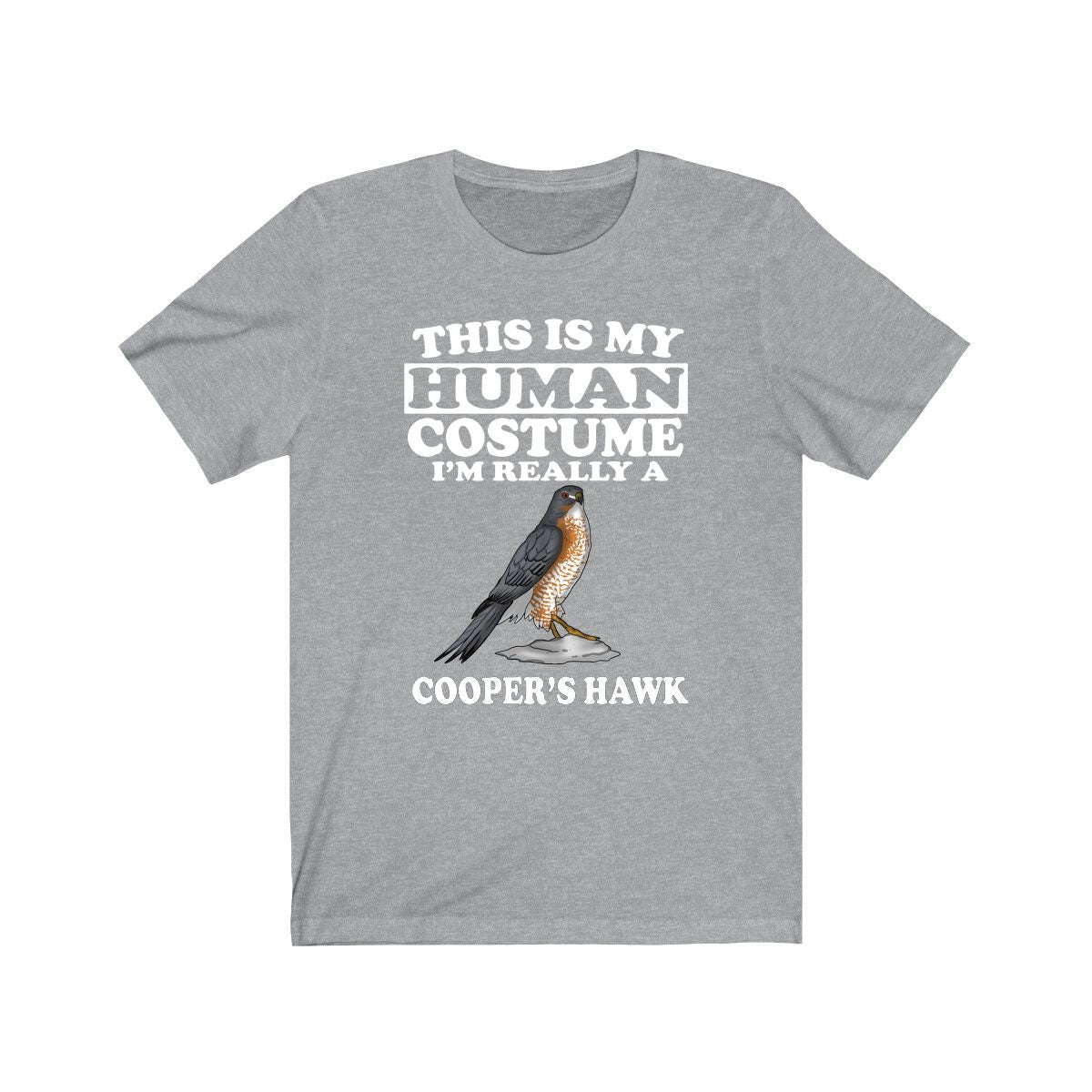 This Is My Human Costume I'm Really A Cooper's Hawk Shirt, Hawk Lover Shirt, Birding Shirt, Bird Lover Gift, Animal Gift Image 3